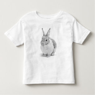 Rabbit Day Pencil Drawing Toddler T-Shirt
