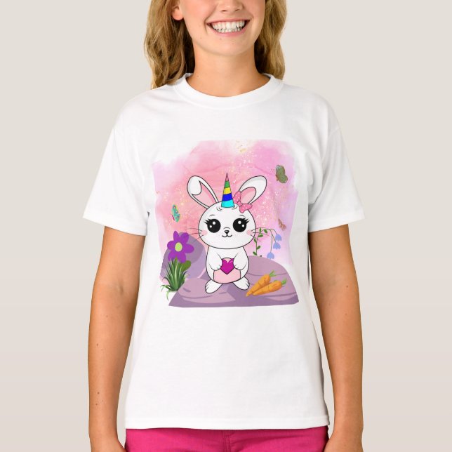 Rabbit design  T-Shirt (Front)