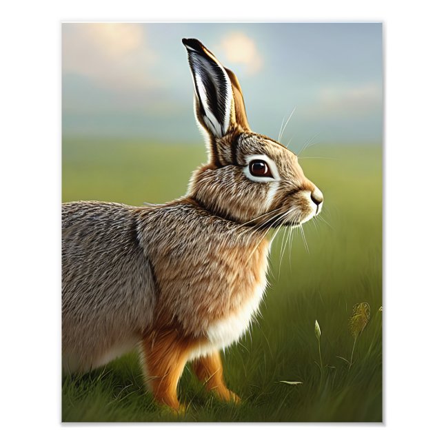 rabbit digital photo enlargement print (Front)