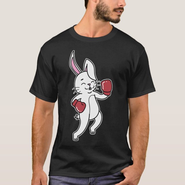 Rabbit Does Boxing  T-Shirt (Front)