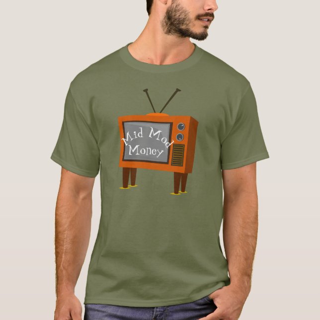 Rabbit Ears Retro Console TV T-Shirt (Front)