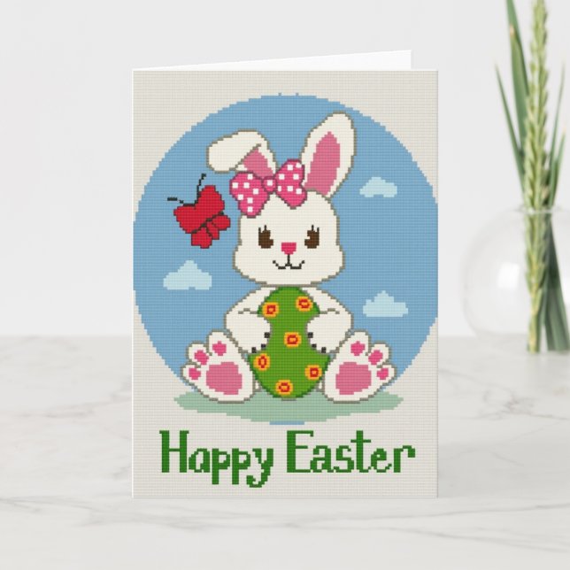 Rabbit Easter Celebration Card (Front)