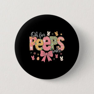 Rabbit Egg Bun For God Sake Happy Easter Bunny Kid 6 Cm Round Badge