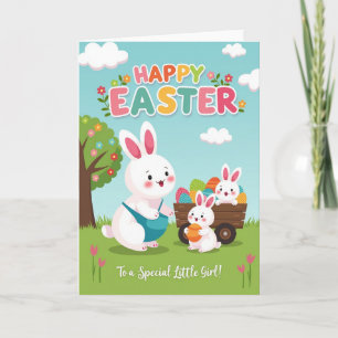 Rabbit Egg Pattern Springtime Card