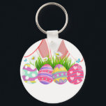 rabbit egg, retro, vintage key ring<br><div class="desc">Durable and lightweight keychain featuring a vibrant,  high-quality print,  perfect for keys,  bags,  backpacks,  small gifts,  souvenirs,  and everyday accessories.</div>