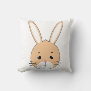 Rabbit face cushion