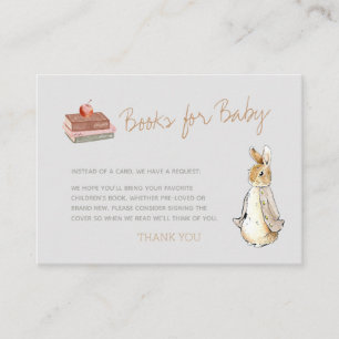 Rabbit Fall Elements Baby Shower Enclosure Card