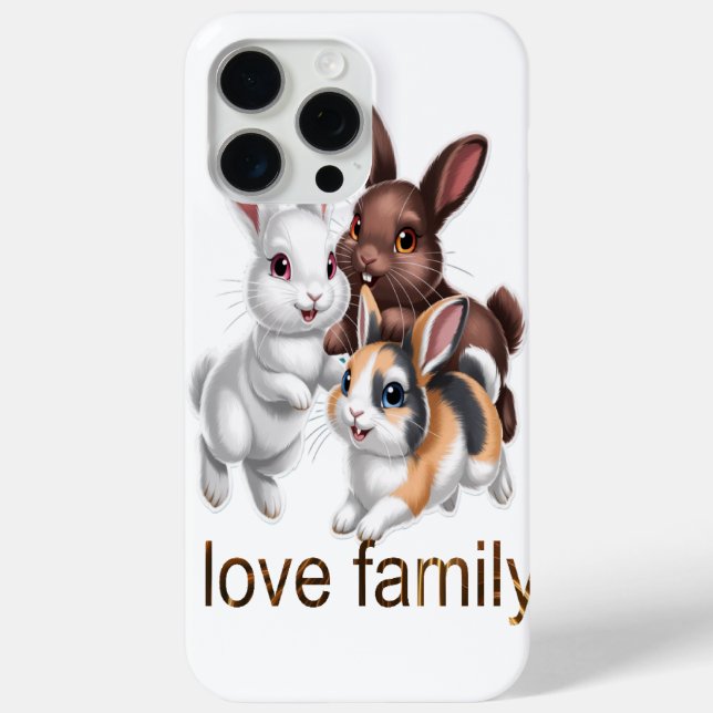 Rabbit family  Case-Mate iPhone case (Back)