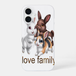Rabbit family iPhone 16 case