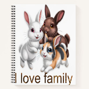 Rabbit family notebook