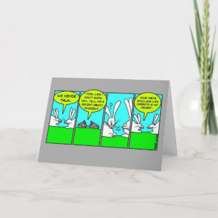 Rabbit Farts (Birthday Card) Card
