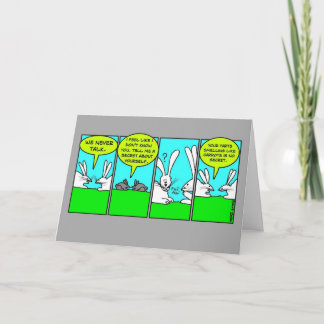 Rabbit Farts (Birthday Card) Card