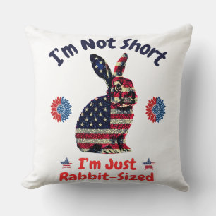 Rabbit Flag America Cushion