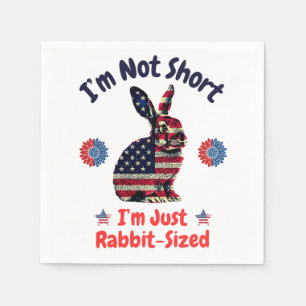 Rabbit Flag America Napkin