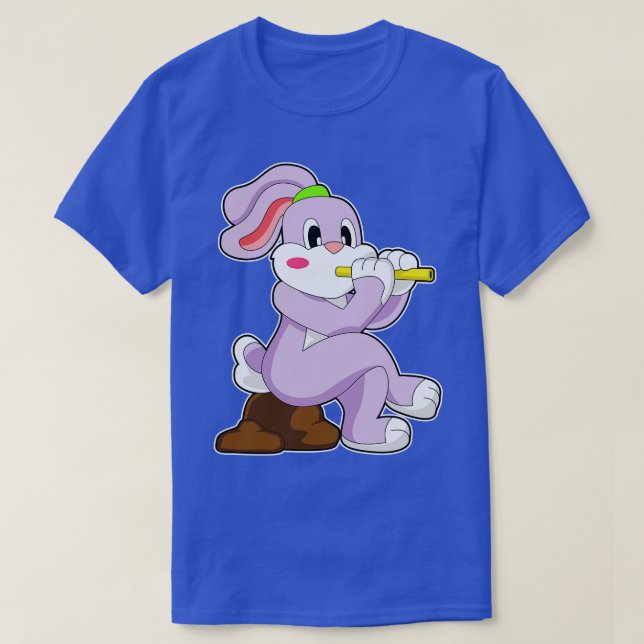 Rabbit Flute Music T-Shirt (Design Front)