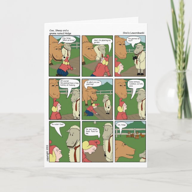 Rabbit Food Birthday Card (Front)