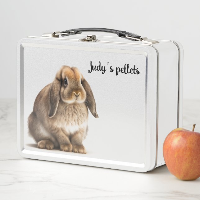 Rabbit food container metal lunch box (In Situ)