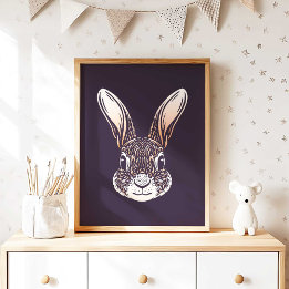 Rabbit | Forest Animal Rabbit Wall Print