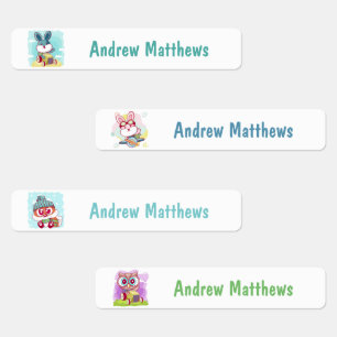 Rabbit Fox Owl Custom Personalised Name