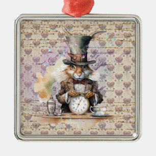 Rabbit from Alice in Wonderland Metal Ornament