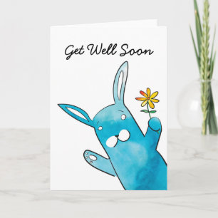 Rabbit Get Well Soon Card