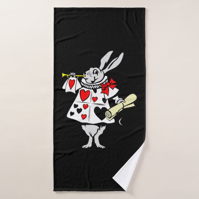Rabbit Gift | Alice In Wonderland Rabbit Bath Towel (Bath Towel)