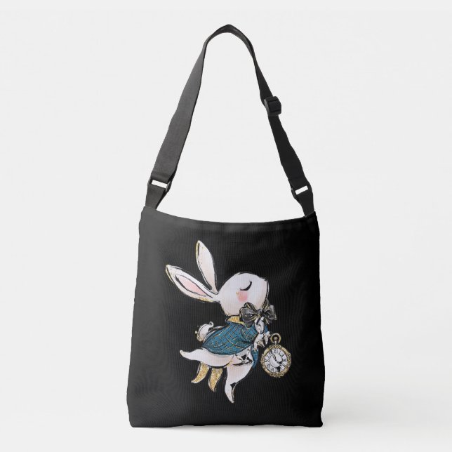 Rabbit Gift | Alice In Wonderland White Rabbit Crossbody Bag (Front)