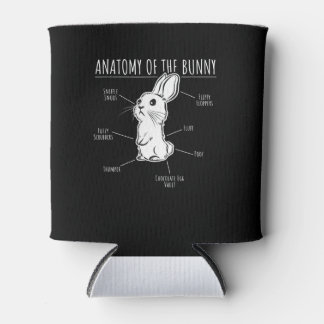 Rabbit Gift |Anatomy Of Bunny Cute Rabbit Pet Love Can Cooler