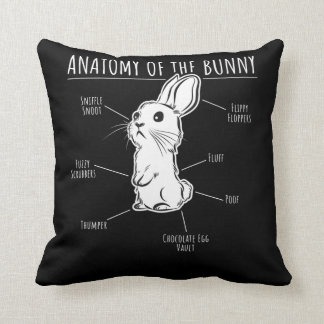 Rabbit Gift |Anatomy Of Bunny Cute Rabbit Pet Love Cushion