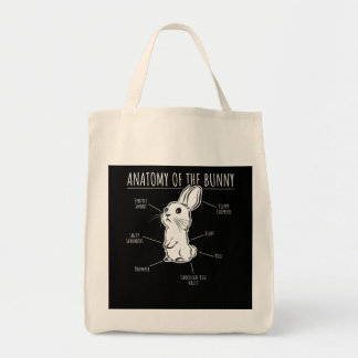 Rabbit Gift |Anatomy Of Bunny Cute Rabbit Pet Love Tote Bag