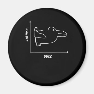 Rabbit Gift   Duck Rabbit Graph Fun Math Teacher Magnet