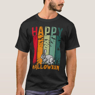 Rabbit Girls Boys Retro Style Halloween Dinner P T-Shirt