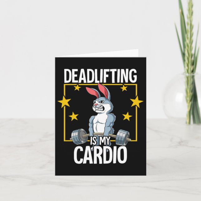 Rabbit Gym Weight Training Deadlift  Card (Front)
