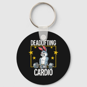 Rabbit Gym Weight Training Deadlift  Key Ring