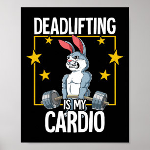 Rabbit Gym Weight Training Deadlift  Poster