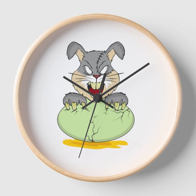 Rabbit Halloween Clock (Front)