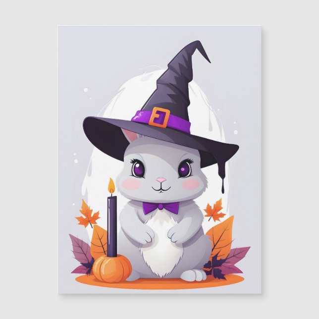Rabbit Halloween Cute Adorable Funny Animal Magic (Front)