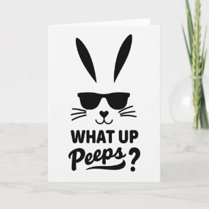 Rabbit Heart Nose Cool Dude Card
