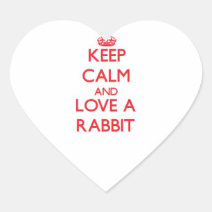 Rabbit Heart Sticker