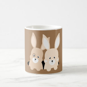 Rabbit hole clipart illustration coffee mug