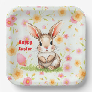 Rabbit Holiday Easter Modern Collection Paper Plate