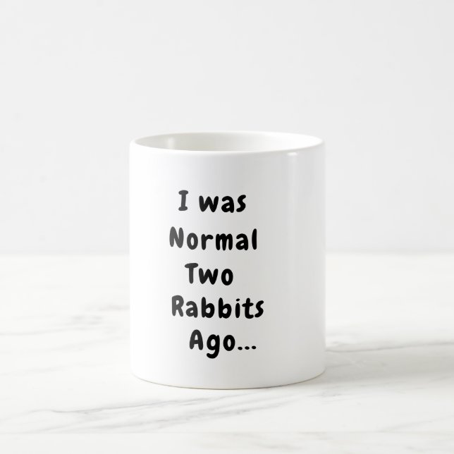 Rabbit Humour Coffee Mug (Center)