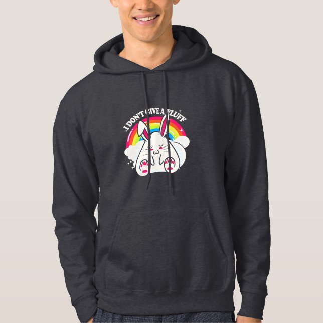 Rabbit I Do Not Give A Fluff Hoodie (Front)