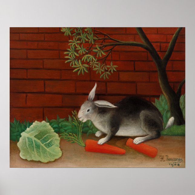 Rabbit Illustration Poster (Front)