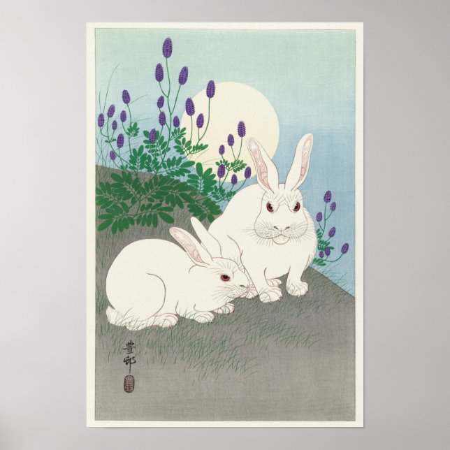 Rabbit Illustration Poster (Front)