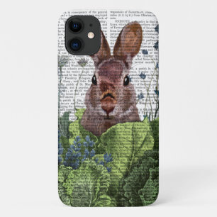 Rabbit in a Cabbage Patch iPhone 11 Case