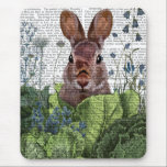 Rabbit in a Cabbage Patch Mouse Pad<br><div class="desc">Cabbage Patch Rabbit 6 by Fab Funky.  | 192180D</div>