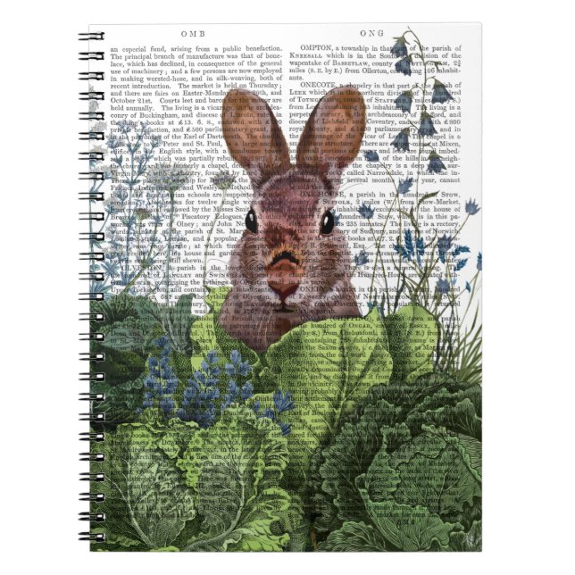 Rabbit in a Cabbage Patch Notebook (Front)