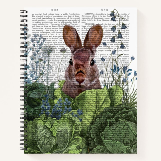 Rabbit in a Cabbage Patch Notebook (Front)