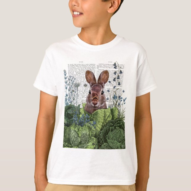 Rabbit in a Cabbage Patch T-Shirt (Front)